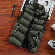 Load image into Gallery viewer, Chaleco de moda para hombre, chaleco sin mangas, chalecos suaves térmicos de primavera, abrigos casuales, chaleco de algodón para hombre, chaleco grueso para hombre 8XL