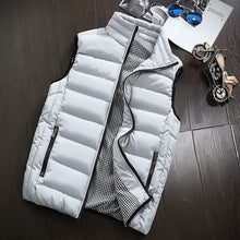 Load image into Gallery viewer, Marca de roupas colete jaqueta dos homens novo outono quente sem mangas jaqueta masculina inverno casual colete plus size veste homme
