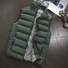 Load image into Gallery viewer, Marca de roupas colete jaqueta dos homens novo outono quente sem mangas jaqueta masculina inverno casual colete plus size veste homme
