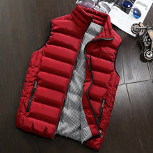 Load image into Gallery viewer, Marca de roupas colete jaqueta dos homens novo outono quente sem mangas jaqueta masculina inverno casual colete plus size veste homme
